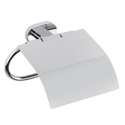 Valeta Porte-papier toilette en laiton avec couvercle, Chrome (VAL25)