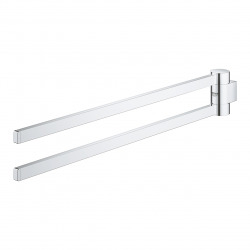 Selection Barre porte-serviettes pivotable en métal avec fixations cachées, Chrome (41063000)  Selection Barre porte-serviettes pivotable en métal avec fixations cachées, Chrome (41063000)