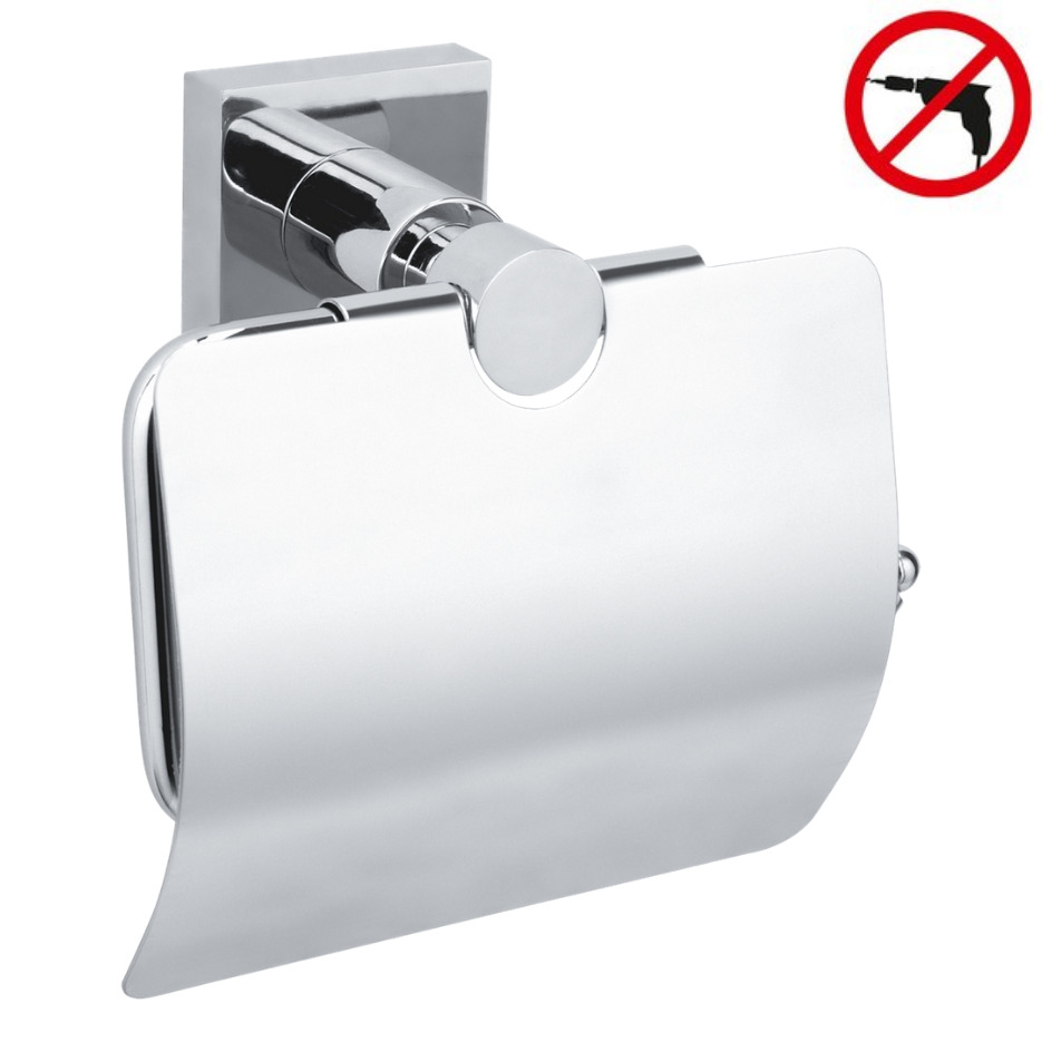 Porte Papier Toilettes Argent Support Papier Toilette sans Percage