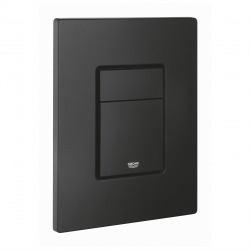 Pack WC Bâti-support avec Cuvette AL010BL rimless fixations invisibles + Abattant softclose + Plaque noir (RapidSLBlackAlfa-KF0)