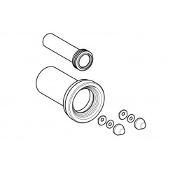  Kit de raccordement pour WC suspendu, longueur 30cm (152.441.46.1)
