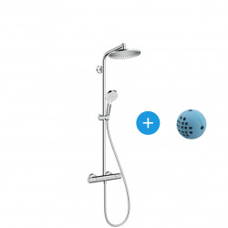 Pack Colonne de douche SHOWERPIPE CROMETTA S240 chromé + IPS WashBall (27267000*)