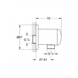  Relexa  Coude à encastrer 1/2" (28671000)
