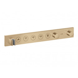 ShowerSolutions Module thermostatique Select 670/90 encastré pour 5 utilisations, Bronze brossé (18358140)