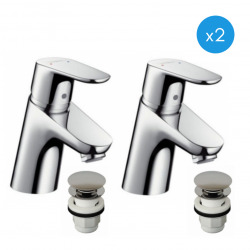 Focus 70 Lot de 2 mitigeurs de lavabo (31604000-DUO)