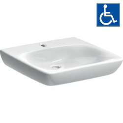 Selnova Comfort Lavabo PMR 550x550 mm avec perçage pour robinetterie, Blanc (500.187.01.1)