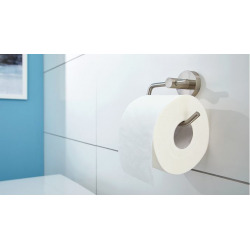  Moon Dérouleur de papier toilette sans couvercle en acier inoxydable mat, pose facile sans perçage (40301-00000-00)