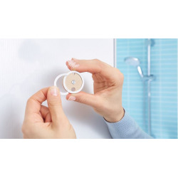 Aluxx Panier de bain/douche en aluminium chromé inoxydable, pose facile sans perçage (40201-00000-00)