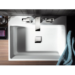 Grohe Cube Ceramic Vasque à poser 60x49cm, avec trop plein et trou pour robinetterie (3947700H)