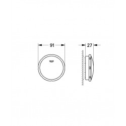  Grohe Talento VIDAGE BAIGNOIRE, chrome (19025000)