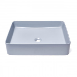  Infinitio Vasque à poser 50 x 40 x 11 cm, sans trop-plein, Bleu foncé mat (SATINF5040DBLM)