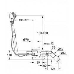  Grohe Talento - vidange de bain et d&apos;un système de trop-plein (28943000)