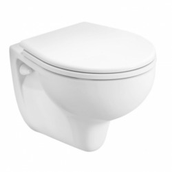 Rekord WC suspendu avec chasse 3/6L + Abattant en Duroplast (SetRekord)