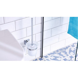 Hukk Ensemble mural Porte brosse WC, pose facile sans perçage, chrome (40248-00000-00)