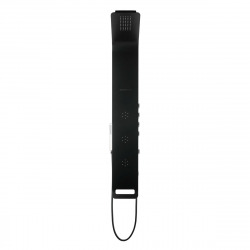  Colonne de douche murale en aluminium avec mitigeur 4 fonctions, cascade et jets massants, noir (ALUSHOWERC)