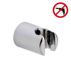 Spaa Support pour pomme de douche, plastique finition chromée, pose facile sans perçage (40343-00000-00)