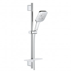 Rainshower Smartactive 130 Cube Barre de douche 60cm + Flexible 1,75m, Chrome (26584000)