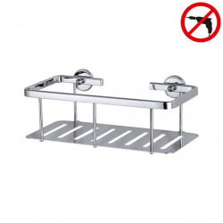 Tesa Draad Raclette de douche 17,5x23,9x5,5cm avec support mural, Métal,  Chrome, pose facile sans perçage (40224-00000-00) - Livea Sanitaire