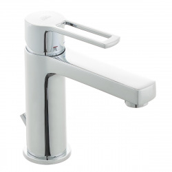 Ringo West Mitigeur de lavabo avec tirette et bonde, Chrome (RIN075)