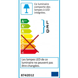 Romendo Applique murale LED 45cm, 3000K Blanc chaud (94653)