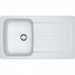 Aveta Evier 86x50cm avec égouttoir réversible, AVD611-86, Fradura, Blanc (114.0527.967)
