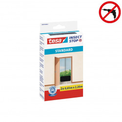 STANDARD Insect Stop auto-agrippant pour porte 2x0,65x2,2m, Gris, pose facile sans perçage (55679-00021-03)