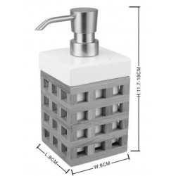  Libra Distributeur de savon en bois de bambou, Blanc (LIB99)