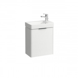 Case Meuble sous lavabo suspendu 47x53x26,5 cm, 1 porte ouverture à droite, Blanc (H4021021102601)