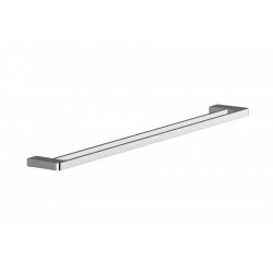 10° Porte-serviette double 63 cm fixation murale, Métal, Chrome (X07P326)