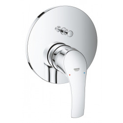 Eurosmart Set de douche tout en 1 avec douche de tête 25cm + Douchette 1 jet, Chrome (25219001-VITALIOSTICK)