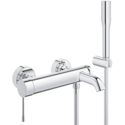 Essence Mitigeur monocommande 1/2" bain/douche + Douchette 1 jet, Chrome (G-33628001)