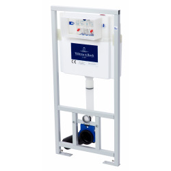 Pack WC Bâti-support + WC Swiss Aqua Technologies sans bride et fixations invisibles + Plaque chrome (ViConnectSATrimless-1)