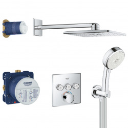 Grohe Grohtherm colonne de douche 34731000 chrome, avec mitigeur