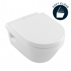 Pack WC bâti-support extra-plat + Cuvette Architectura + Abattant softclose + Plaque blanche (SLIM-Architectura-C)