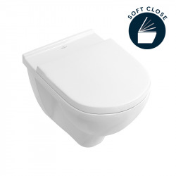 Pack WC bâti-support extra-plat + Cuvette O.Novo + Abattant softclose + Plaque blanche (SLIM-O.NOVO-C)