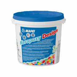 Kerapoxy Design Mortier époxy décoratif, antiacide, Joint carrelage mosaïque, piscine et plus, Marron (MAPXDESIGN3139)