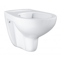  Pack WC bâti-support Villeroy & Boch + Cuvette Grohe Bau sans bride + Abattant + Plaque blanche (ViConnectBauClassic-2)