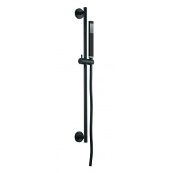 by Paffoni B-Way Set mitigeur de douche mécanique + Barre de douche + Douchette 1 jet + Flexible, Noir mat (SATBSBW268-SET)