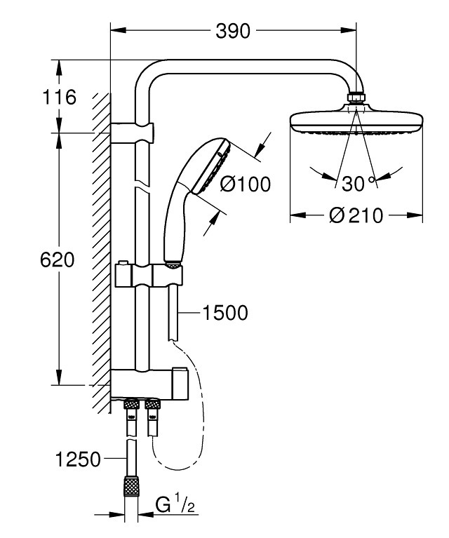 Commande De Douche Avec inverseur