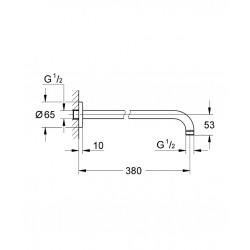  Rainshower®  Bras de douche 380 mm (28361000)
