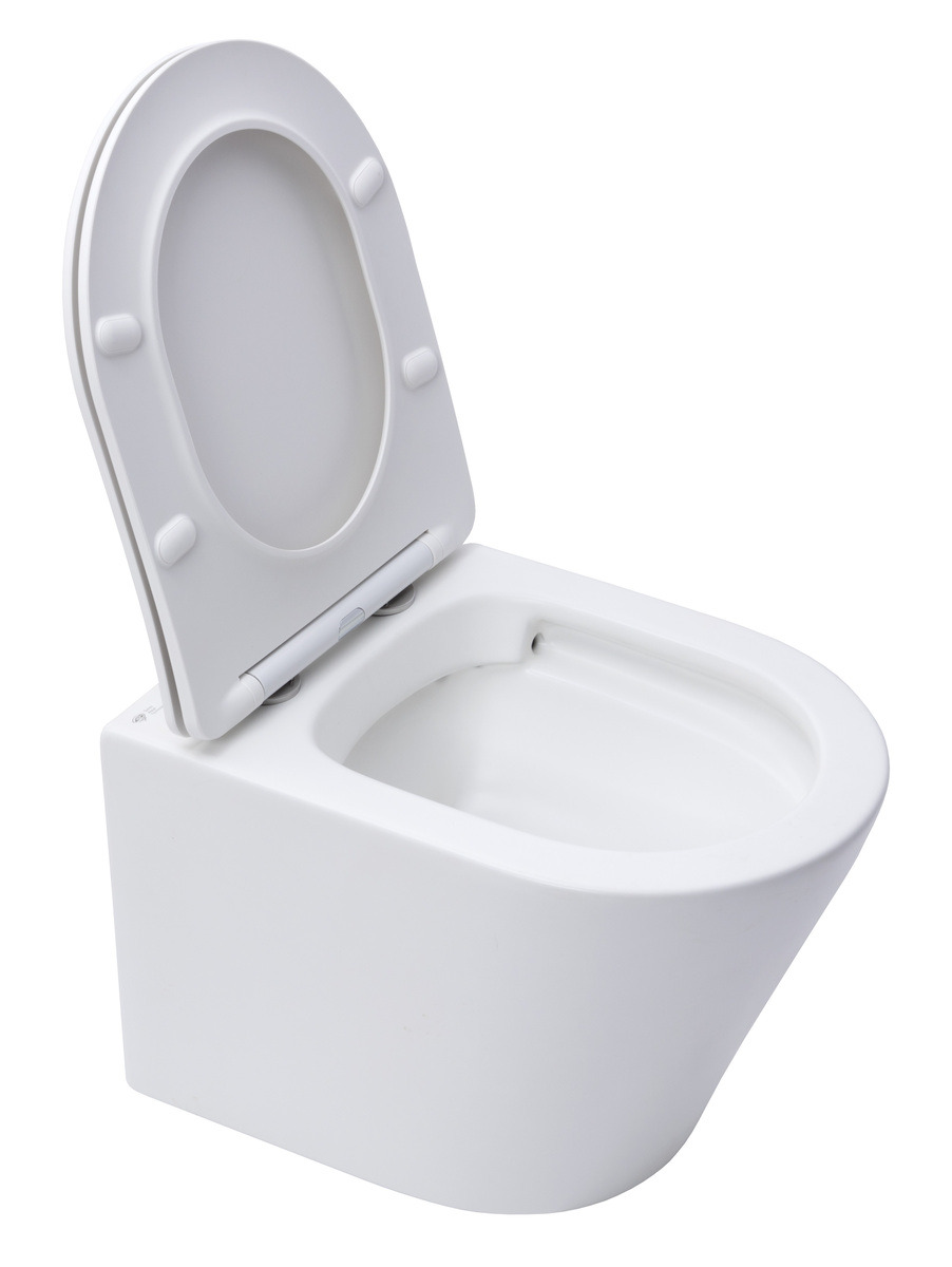 Infinitio WC sans bride, Abattant softclose, Blanc mat SATINF010RREXPWM