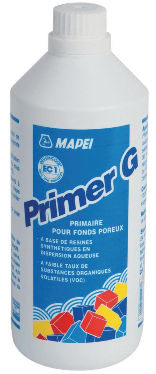 Primaire d'accrochage résine synthétique - PRIMER G - MAPEI FRANCE - pour  ciment / pour plâtre / pour ragréage de sols