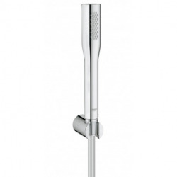 Grohtherm 2000 Set mitigeur thermostatique douche + Douchette 1 jet + Flexible et support mural, Chrome (34469001-Euphoria)