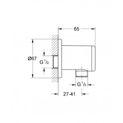  Relexa  Coude à encastrer 1/2" (28626000)