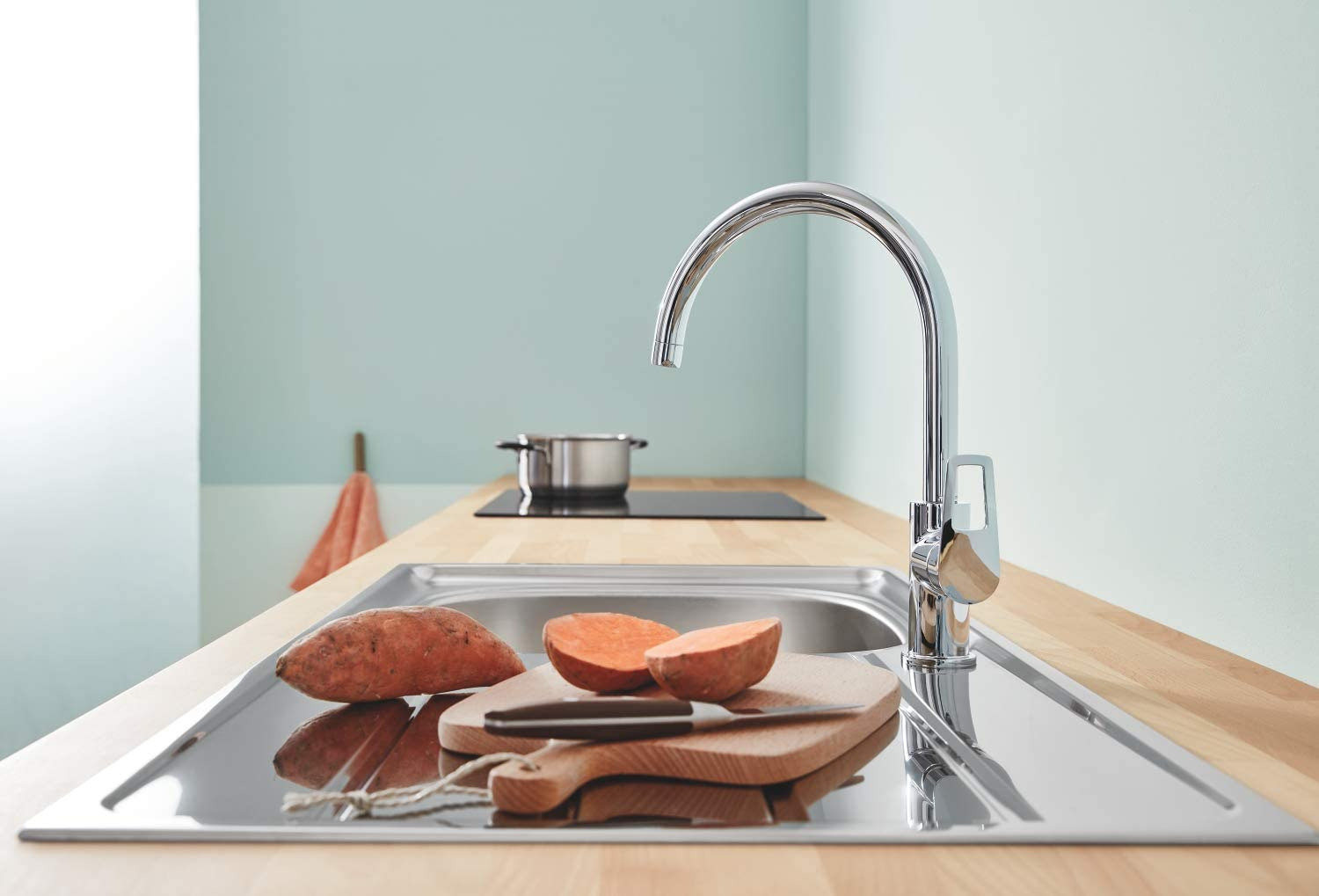 Mitigeur cuisine Grohe Start Loop chrome