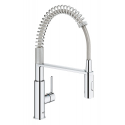 Kit Evier cuisine K400 à encastrer 965x500mm Acier inoxydable + Mitigeur Get semi-pro ressort & douchette 2 jets (31567SD0-SET3)