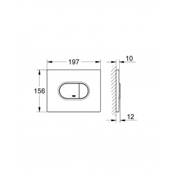  Arena Cosmopolitan Plaque de commande WC (38858000)