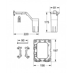  Grohe Fresh Bloc désodorisant pour plaque de commande (38796000)