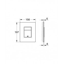  Skate Cosmopolitan Plaque de commande WC (38845LS0)