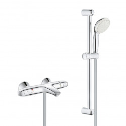 Set bain/douche Mitigeur thermostatique Grohtherm 1000 +  Ensemble de douche Tempesta 100 2 jets, Chrome (34155003-Tempesta)